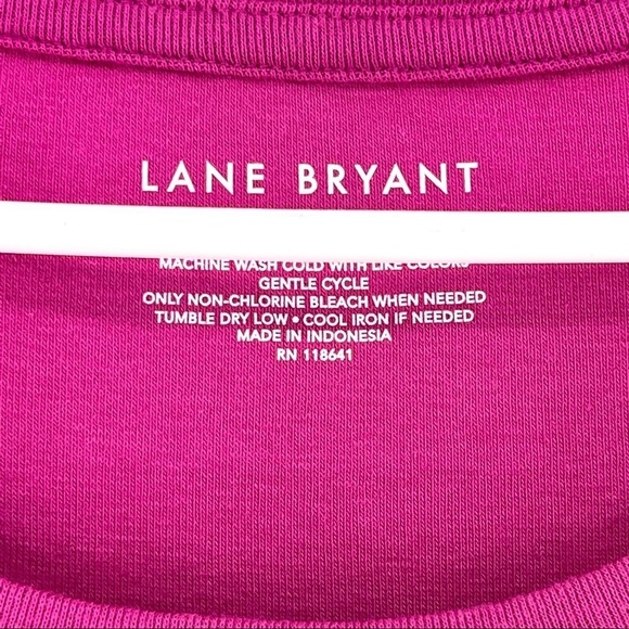 Lane Bryant Women's Plus Size Long-Sleeve Ribbed Knit Tee - 26/28 - Picture 4 of 6